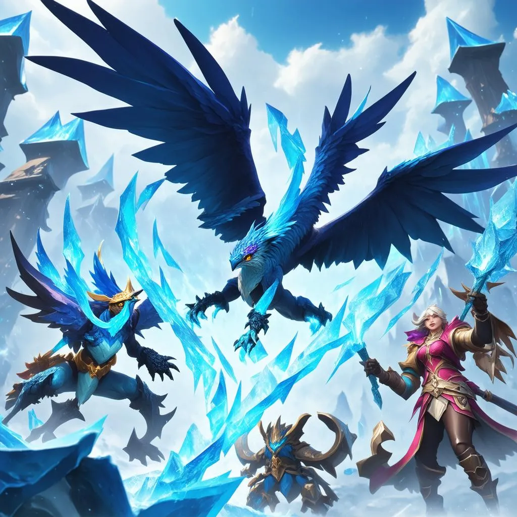 Anivia bay lượn trên đầu kẻ thù trong combat