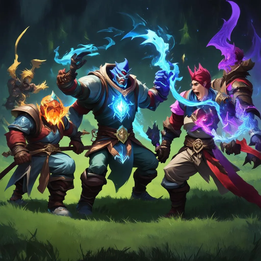 Teamfight Dota 2 lineup