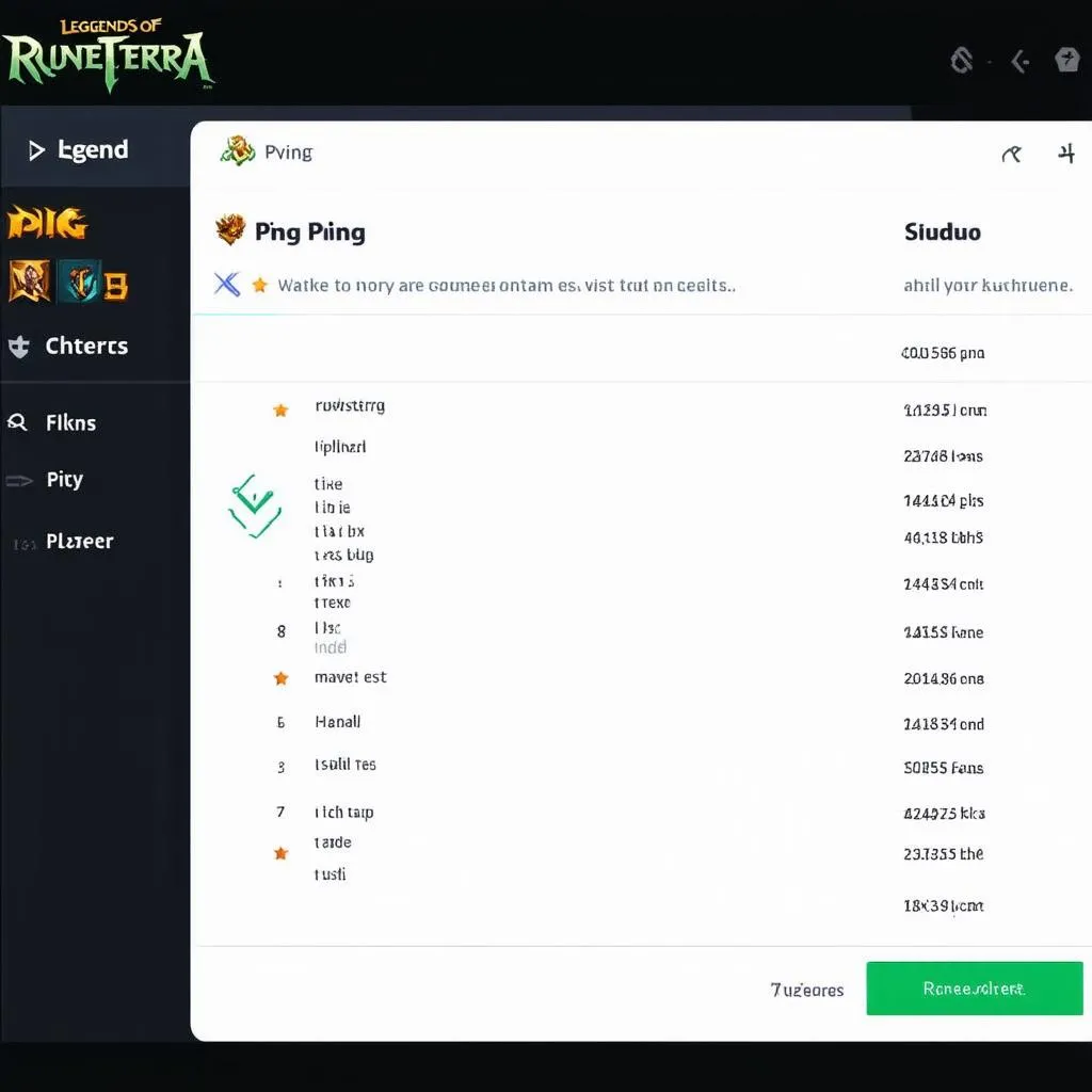 Legends of Runeterra Ping Test