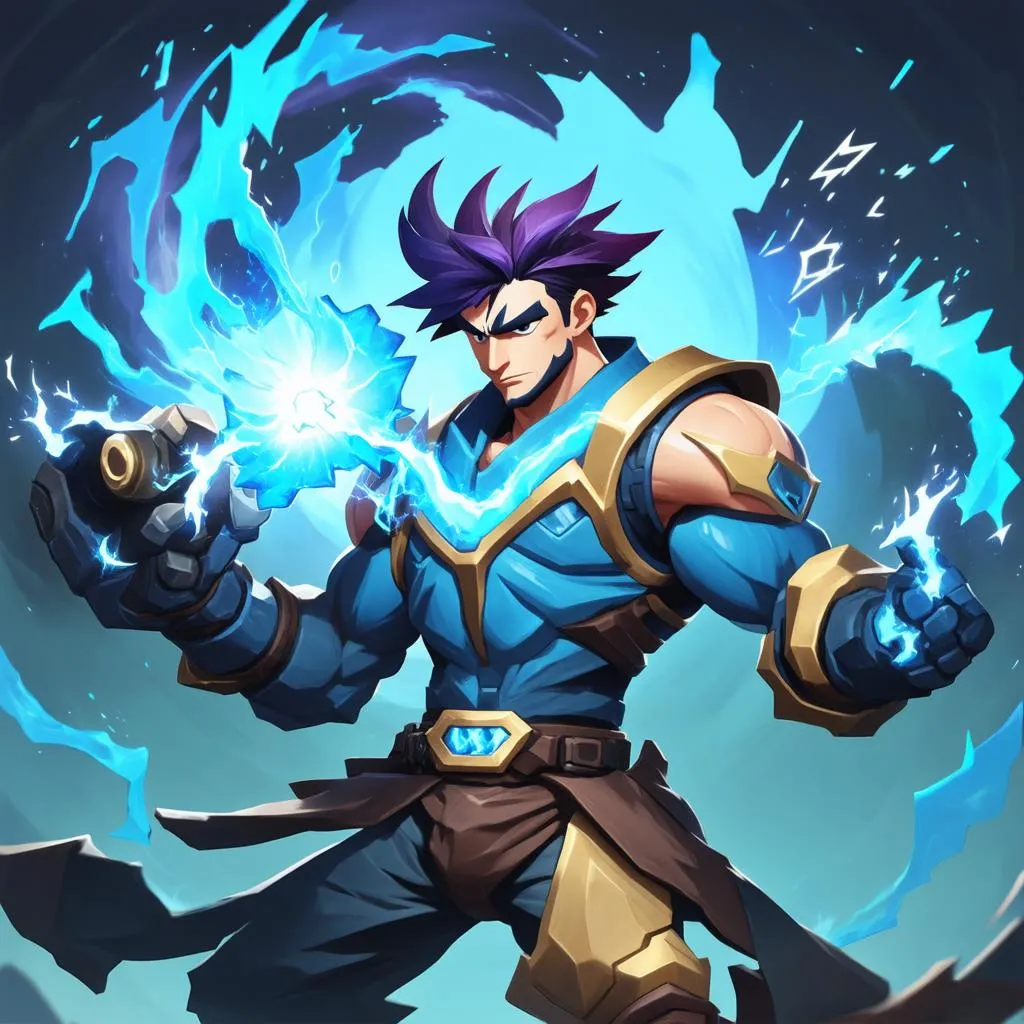 Viktor sử dụng năng lượng Hextech