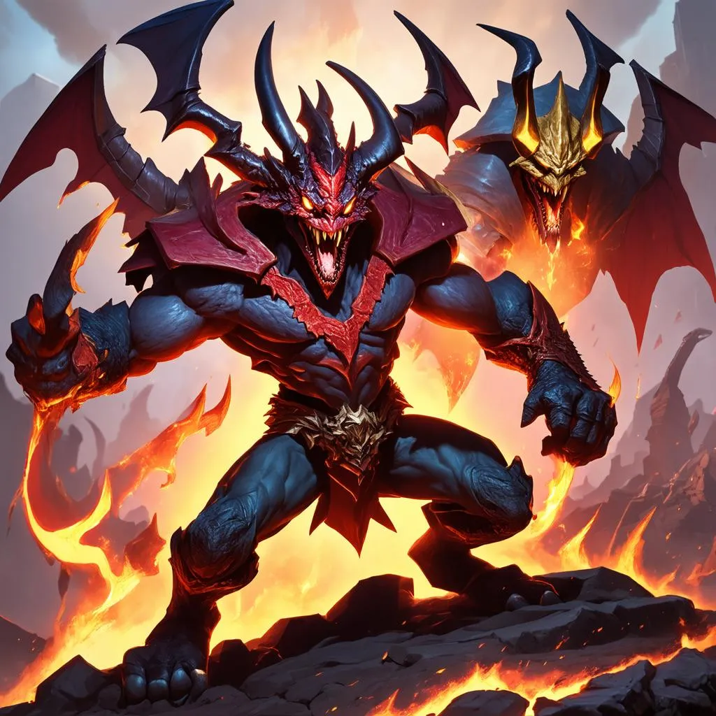 Aatrox và Nasus đối đầu tại Baron