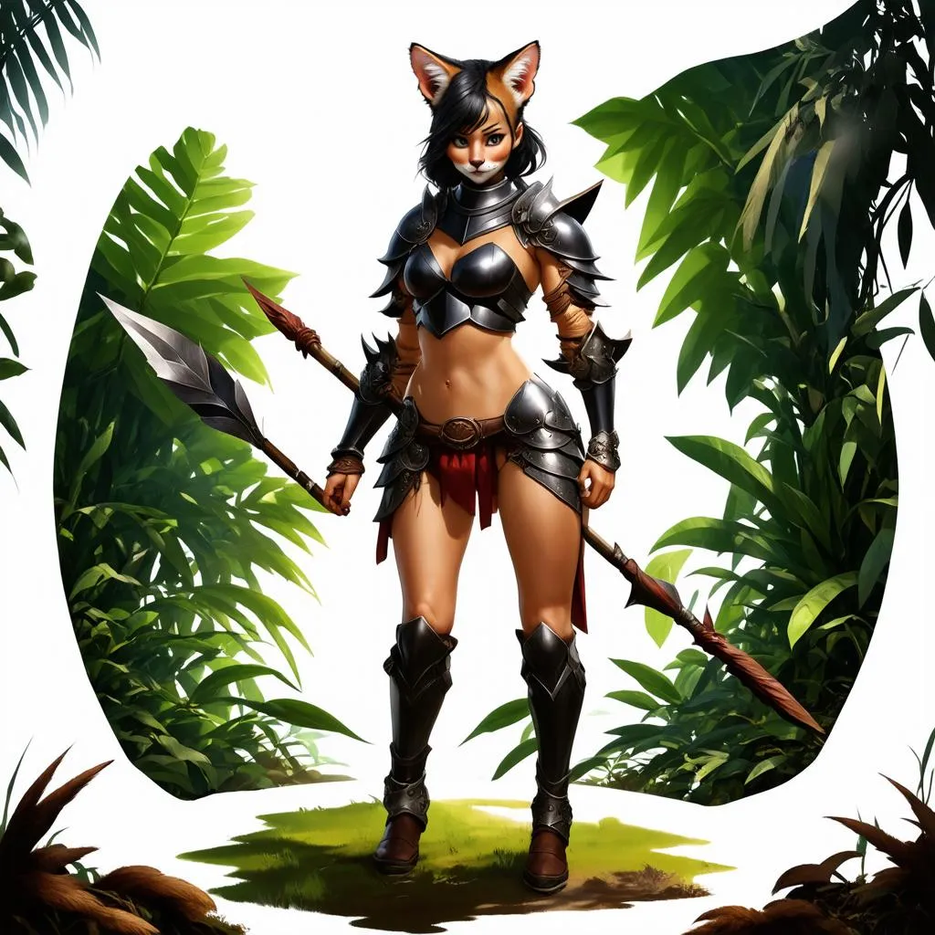 AD Nidalee trong rừng xanh