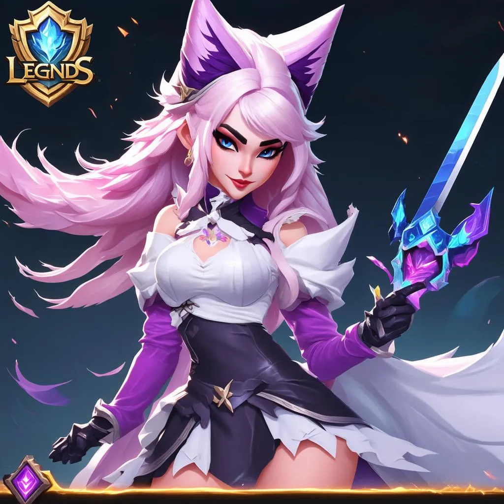 Ahri AD build trong game