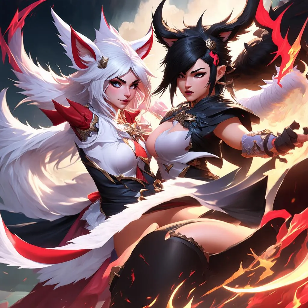 Ahri và Akali đối đầu