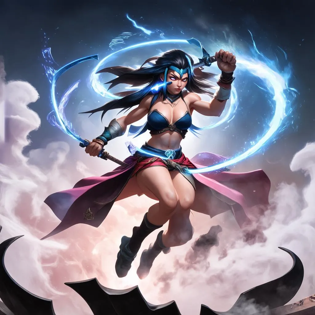 Akali Champion Splash Art