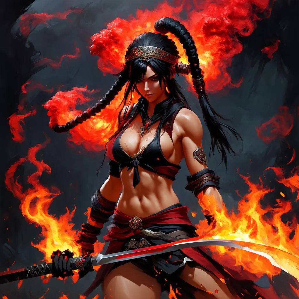 Fan art Akali Fire