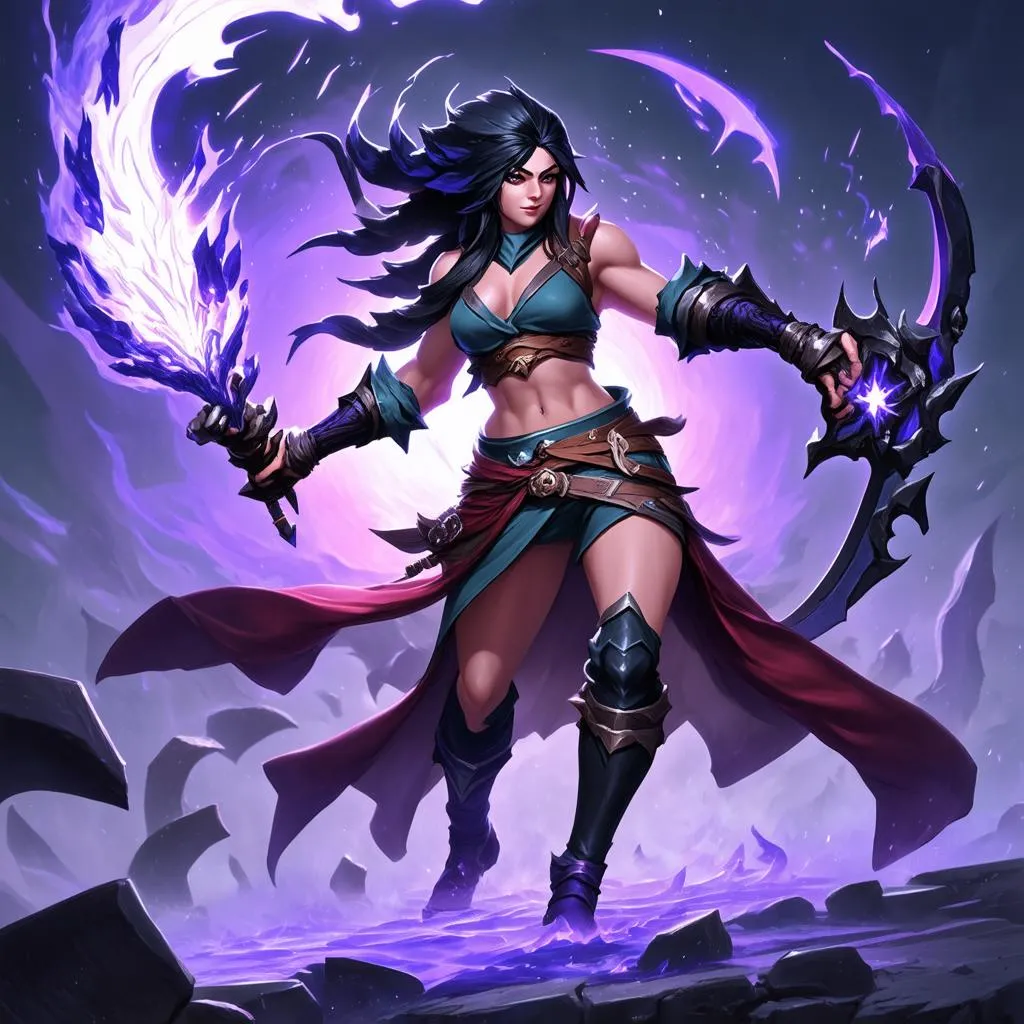 Akali sử dụng Lich Bane trong giao tranh