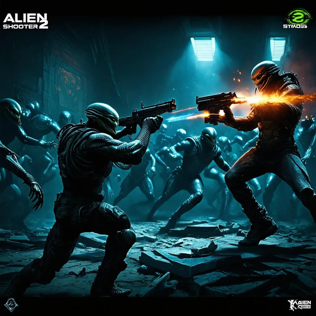 Alien Shooter 2 Gameplay