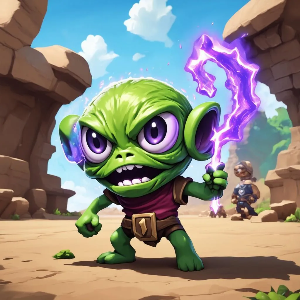 Amumu sử dụng chiêu cuối trong giao tranh