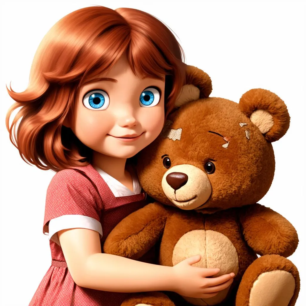 Annie và gấu bông Tibbers