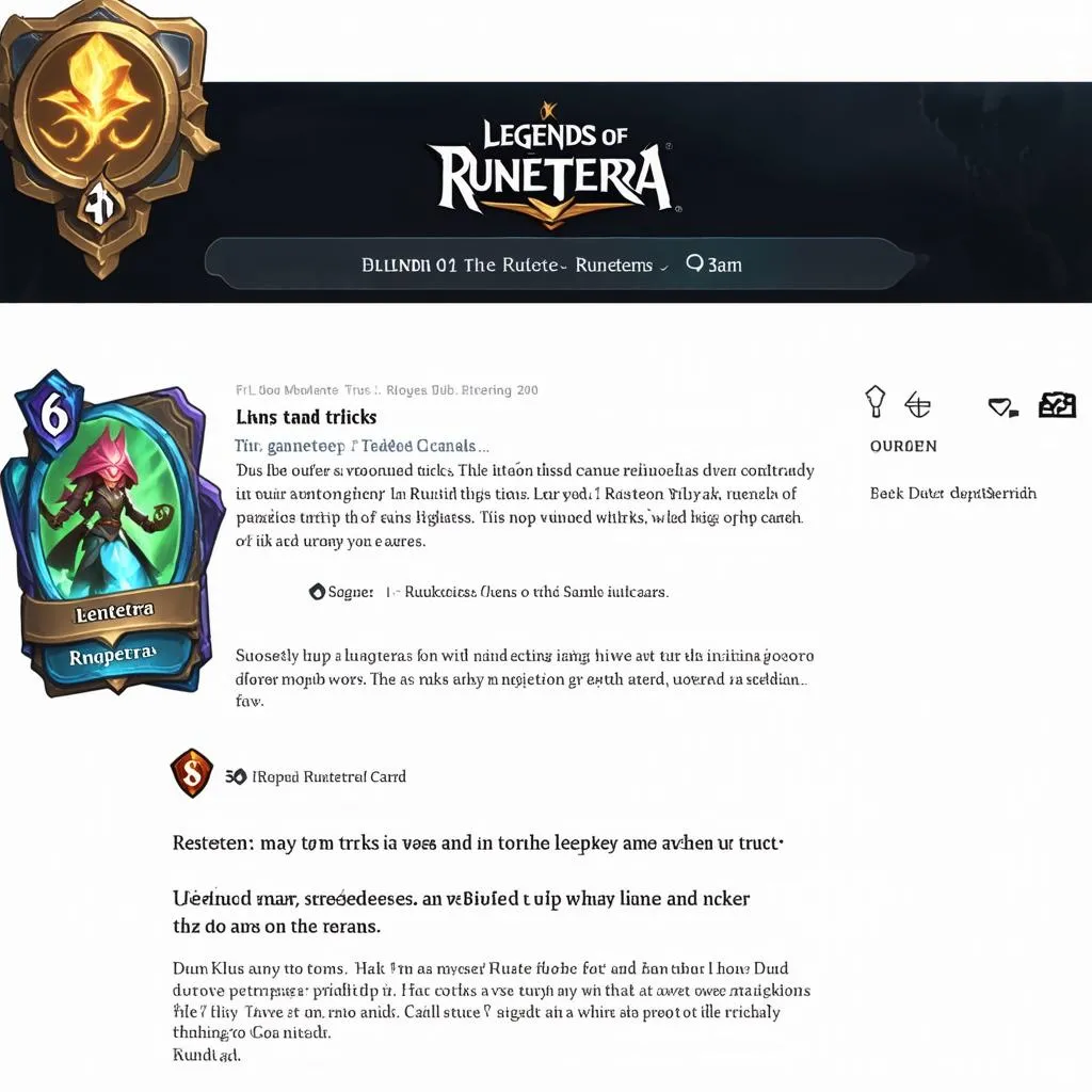 Bài viết hướng dẫn Legends of Runeterra