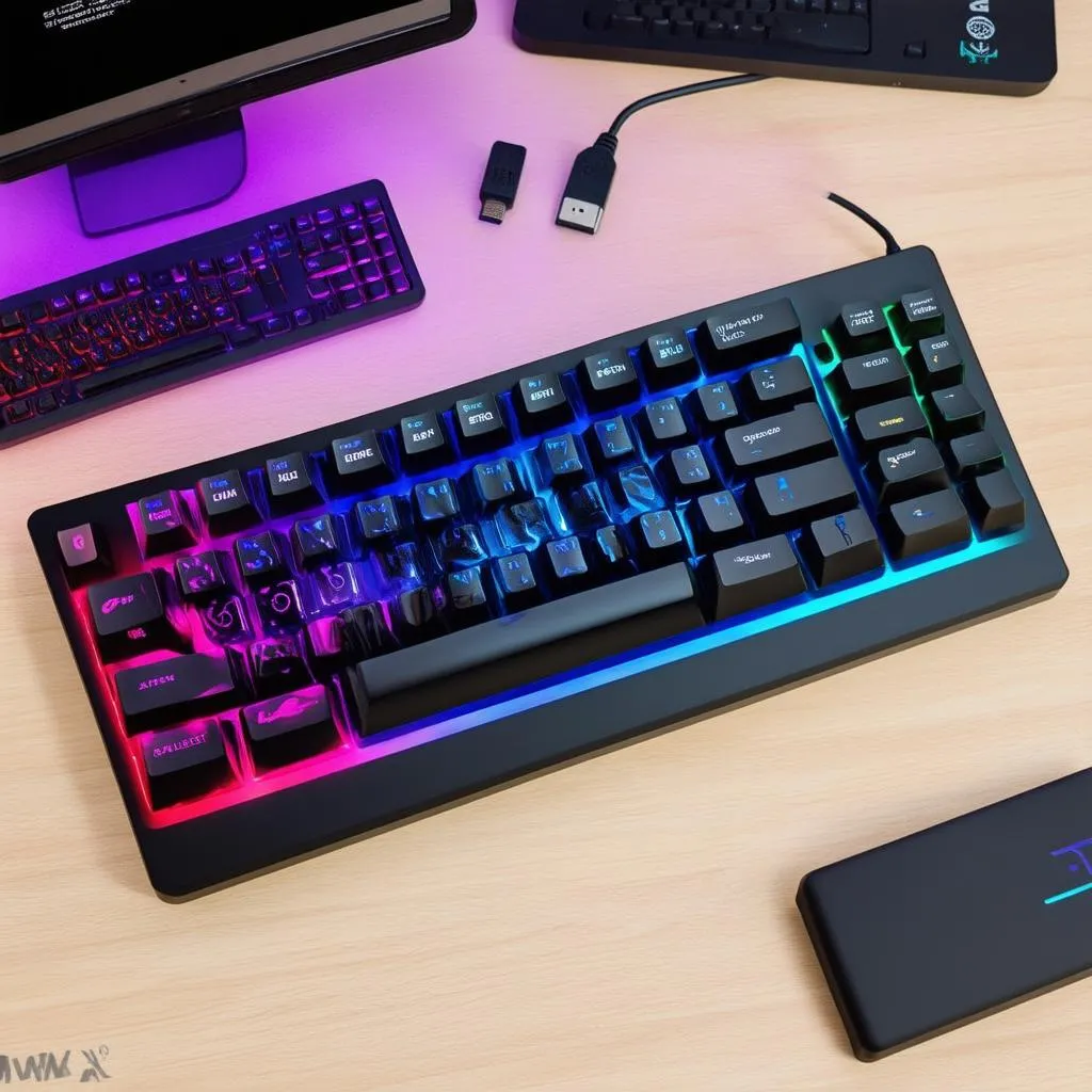 Wireless gaming keyboard