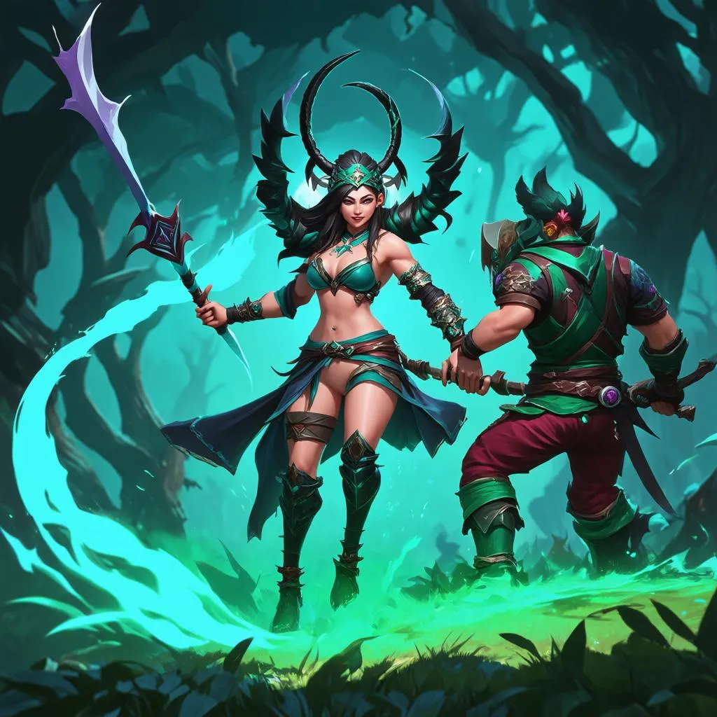 Akali hạ gục đối phương thành công với sự hỗ trợ của người đi rừng