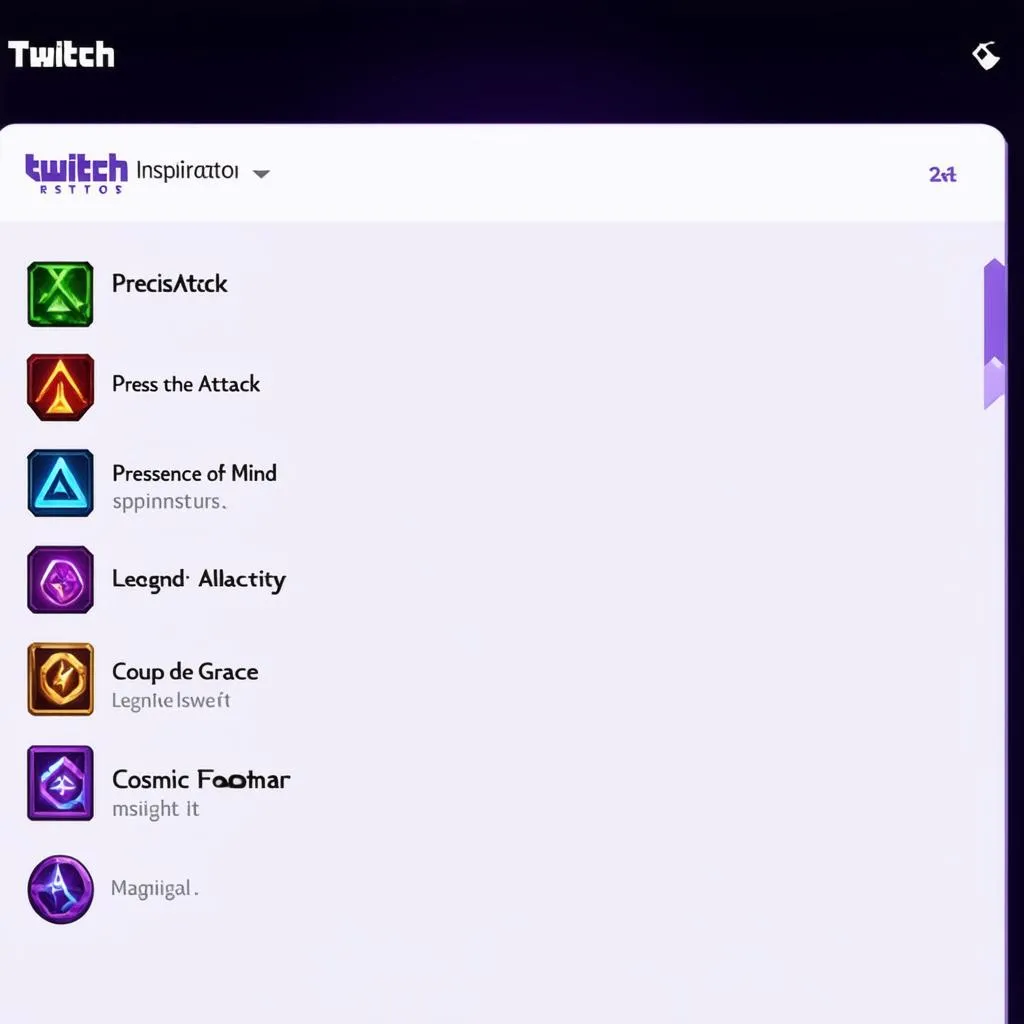 Twitch's Rune Page