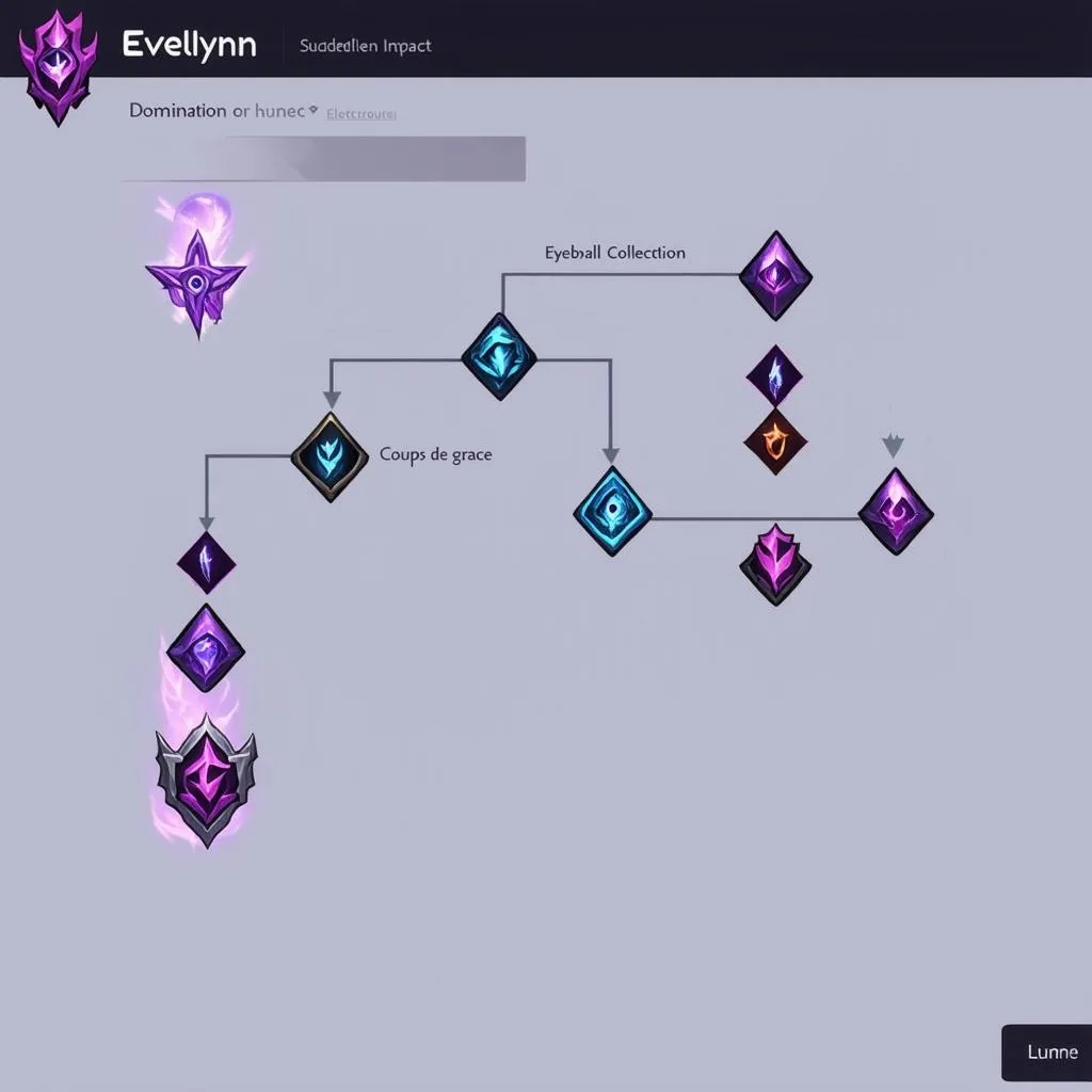 Evelynn's jungle rune page