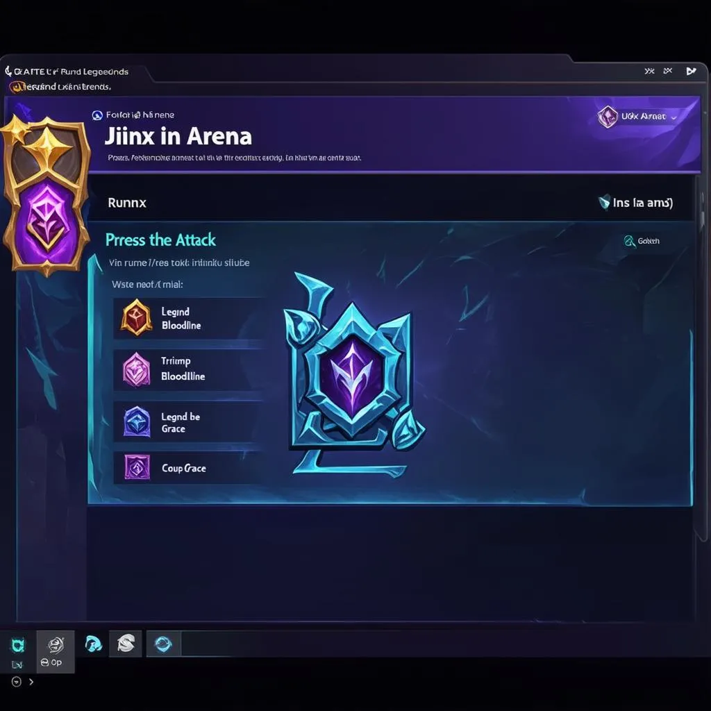 Bảng ngọc Jinx Arena