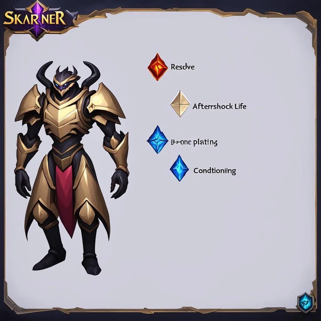 Bảng ngọc Skarner