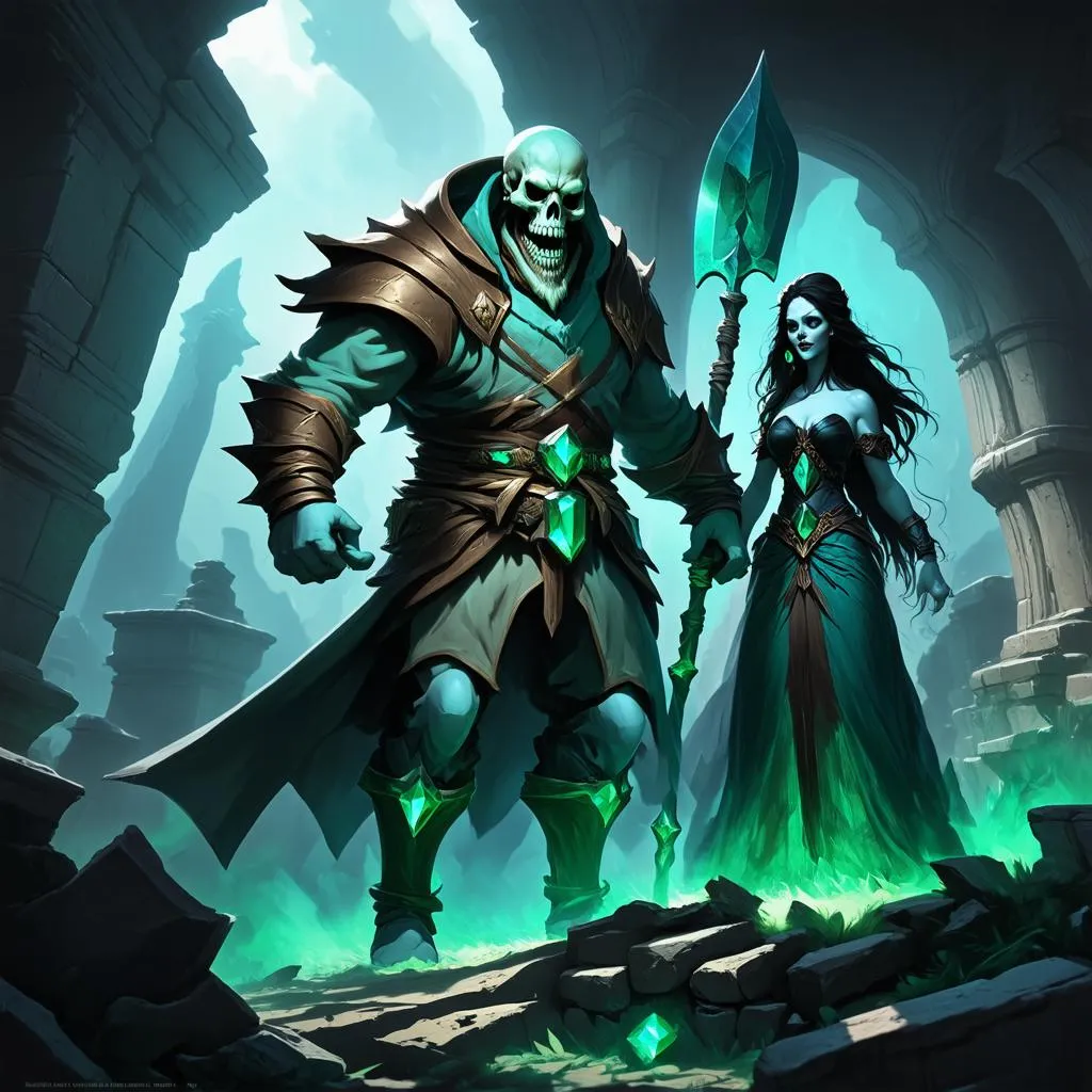 Yorick với bang ngọc lục bảo