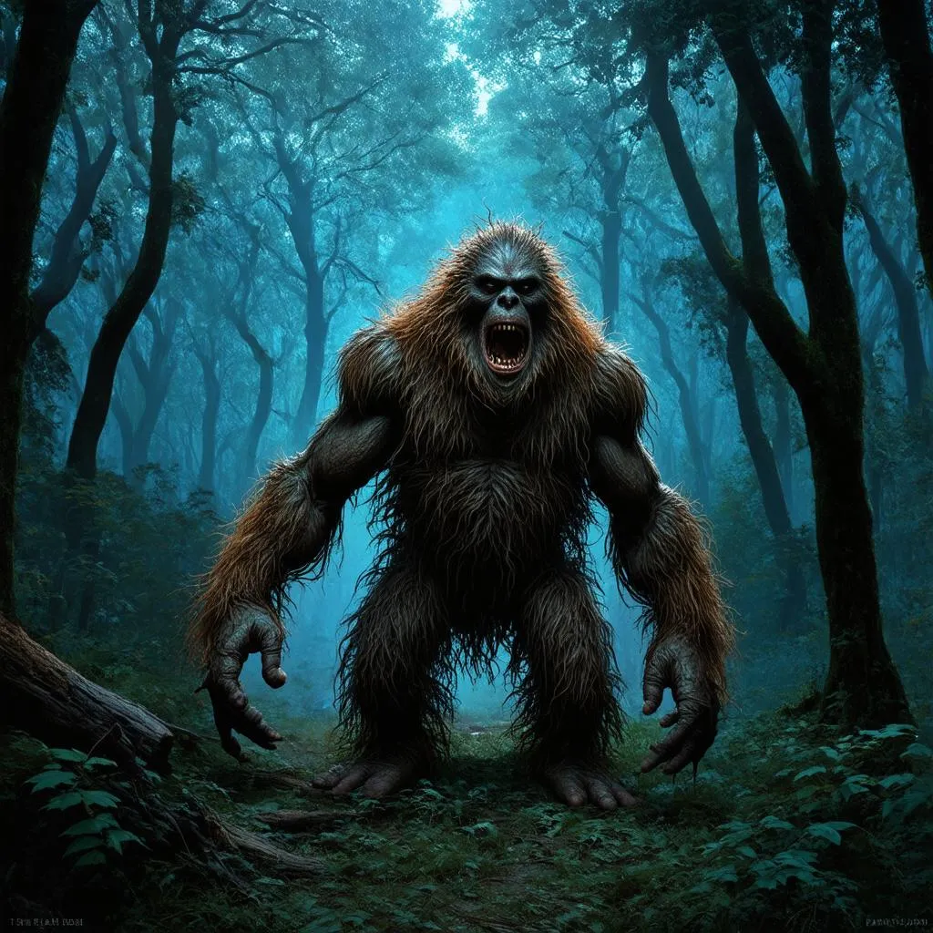 Bigfoot trong rừng