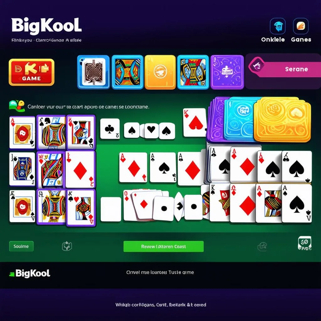 Giao diện game BigKool