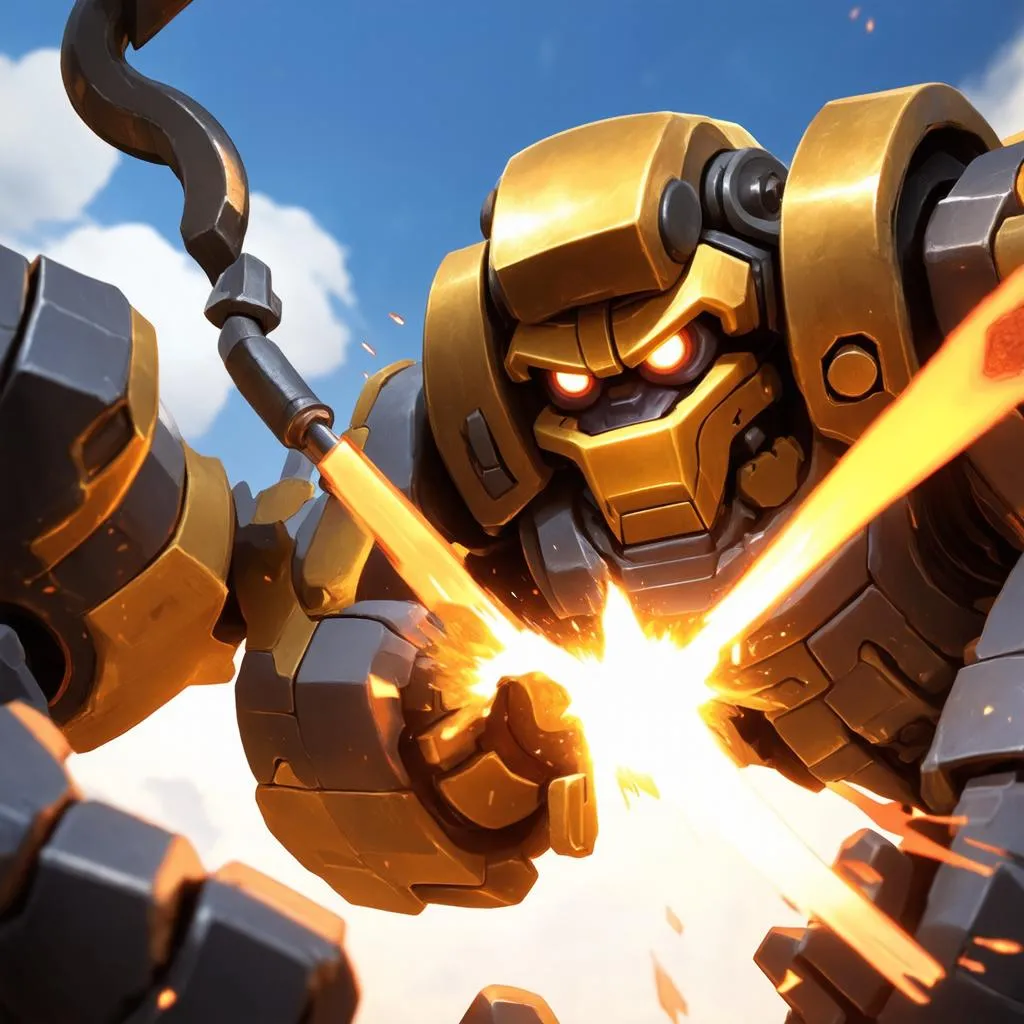 Blitzcrank using rocket grab