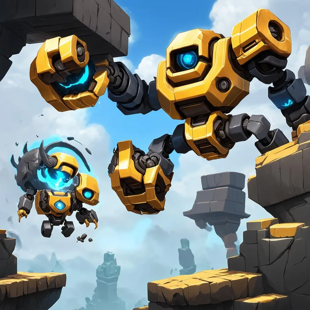 Blitzcrank kéo Thresh