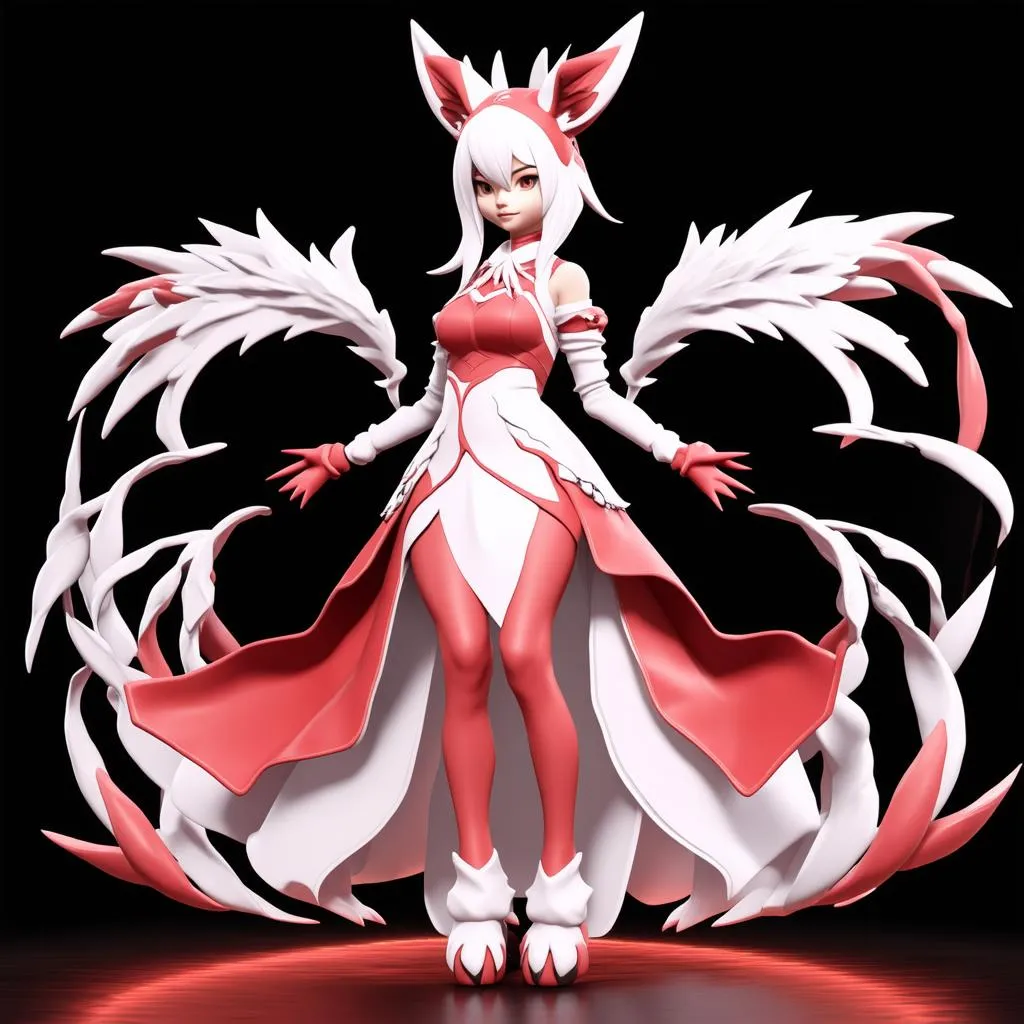 Blood Moon Ahri In-Game Model