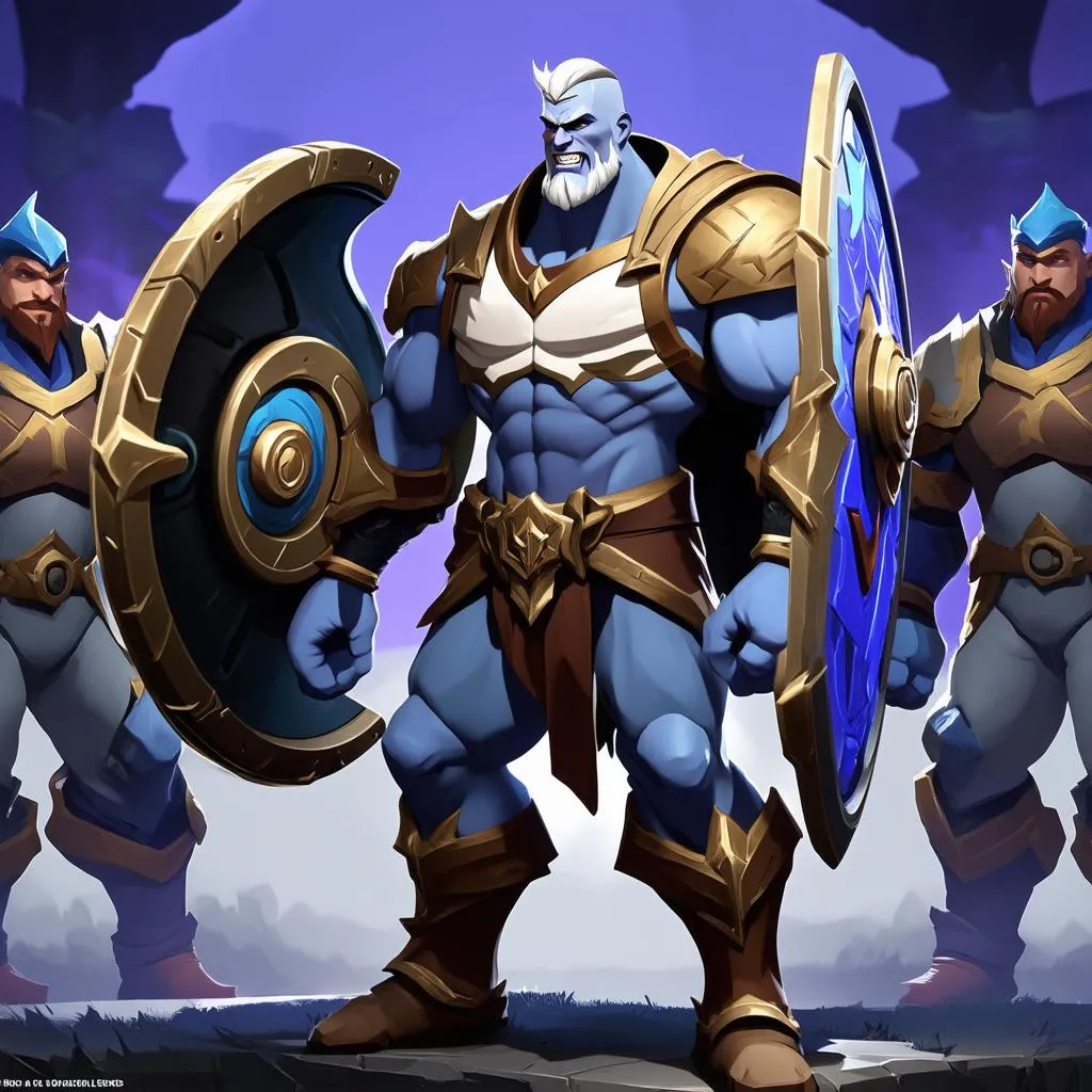 Braum đang bảo vệ đồng đội