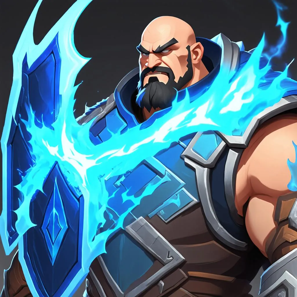 Braum sử dụng kỹ năng E - Tấm Khiên