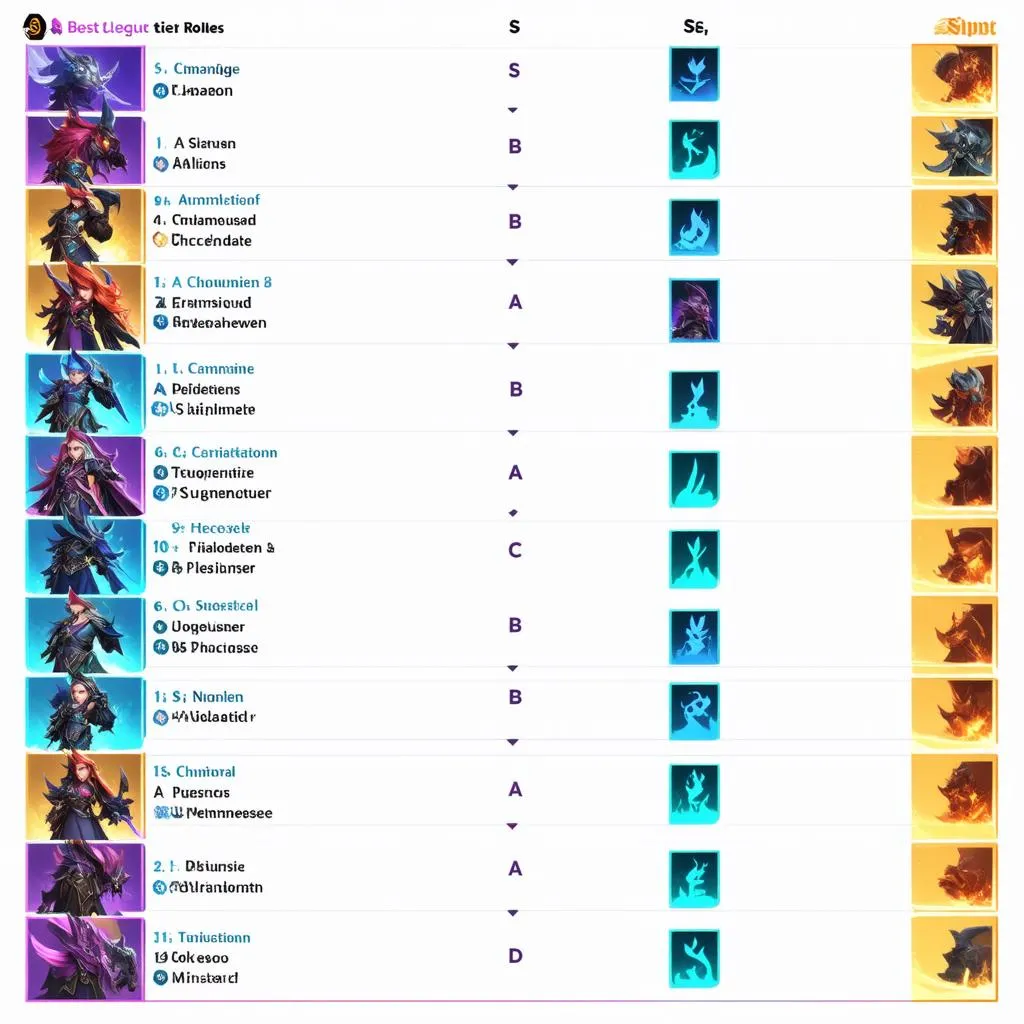 League of Legends champion tier list