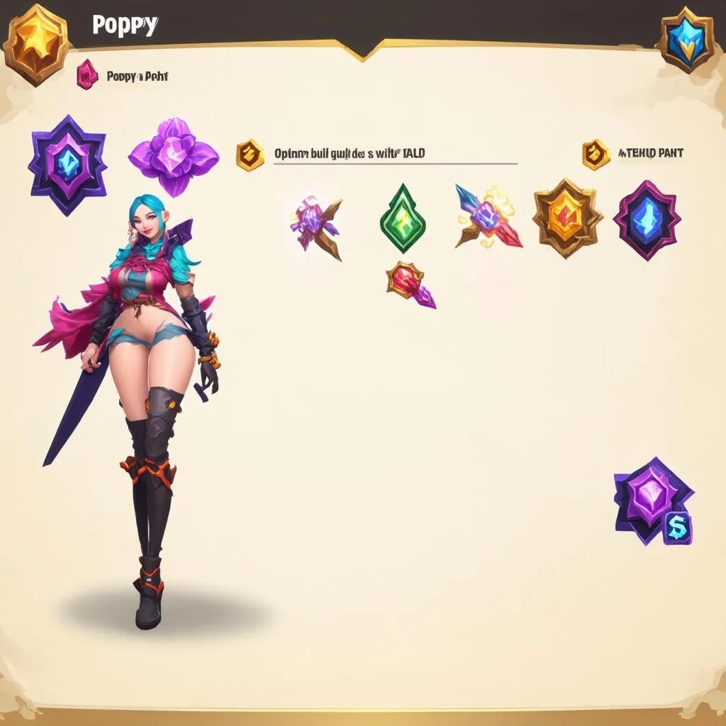 Cách lên đồ Poppy