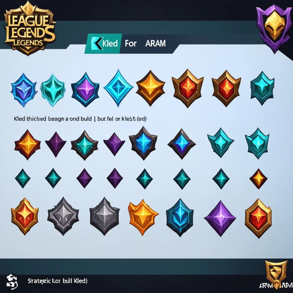 Các trang bị cho Kled Aram