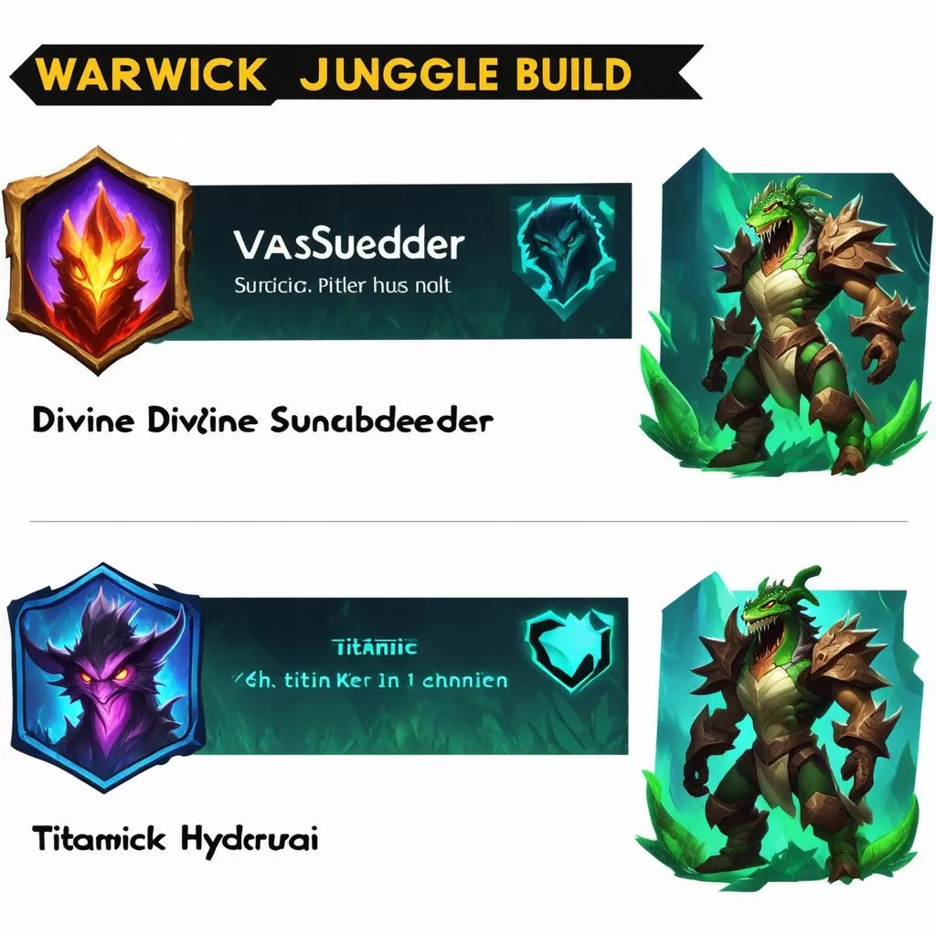 Cách lên đồ Warwick đi rừng