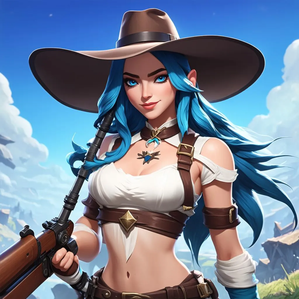 Caitlyn Op GG: Bí Kíp Leo Rank Huyền Thoại Cùng Nữ Cảnh Sát Piltover