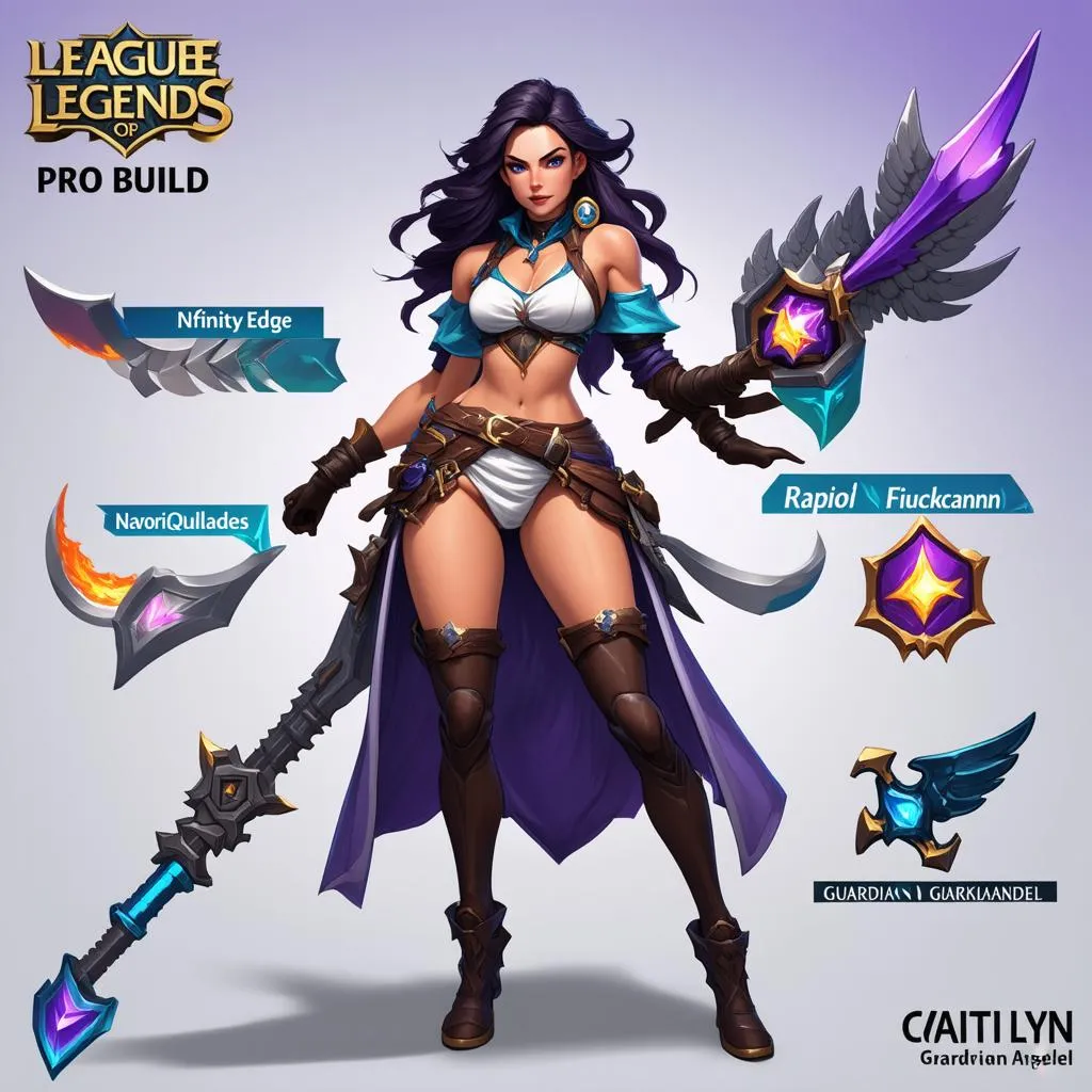 Caitlyn Pro Builds Trang Bị