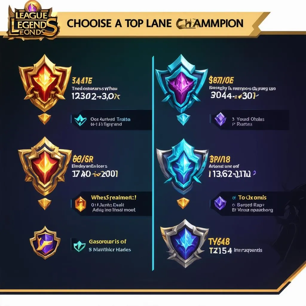 Cẩm nang chọn tướng Top Lane