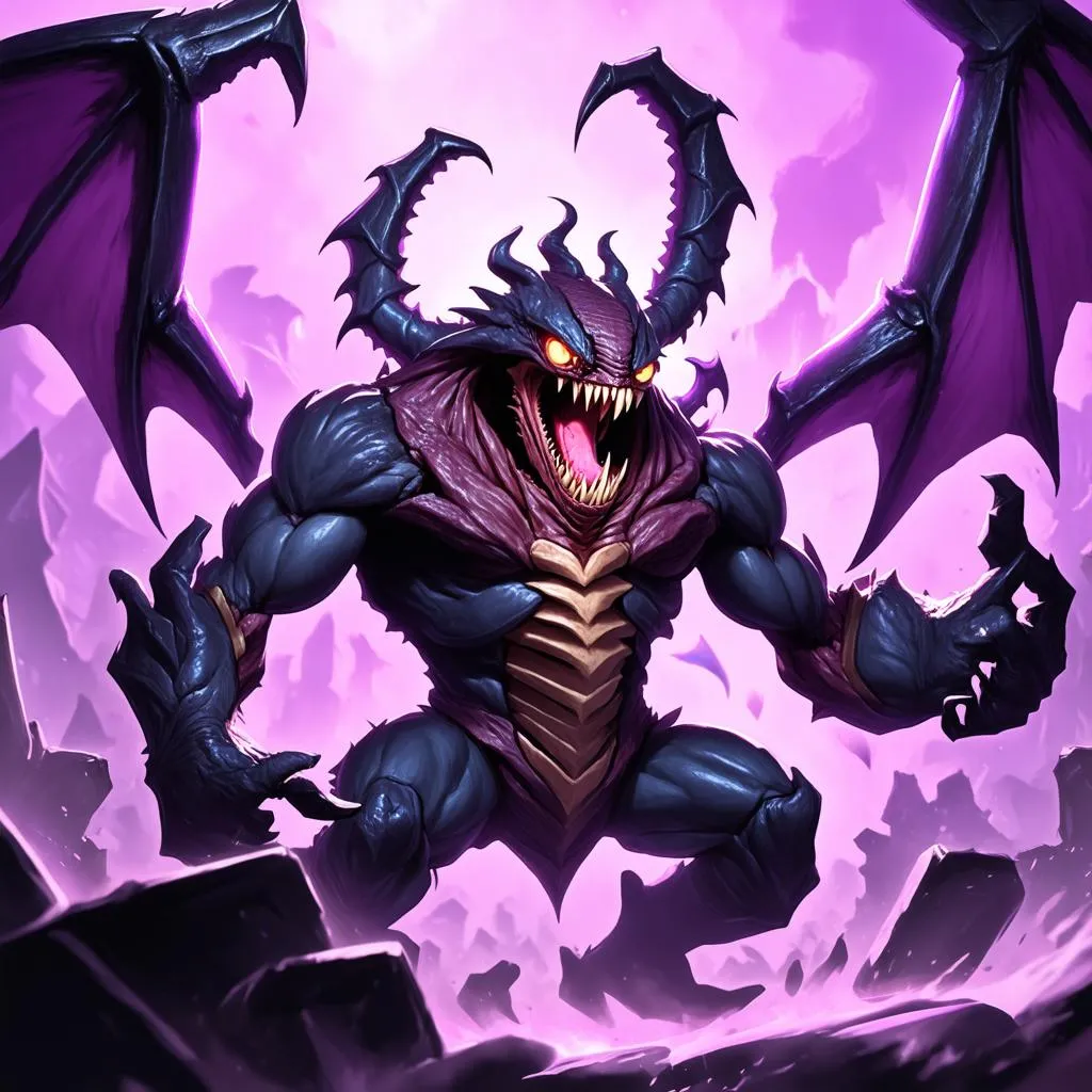 Cho'Gath đang giao tranh