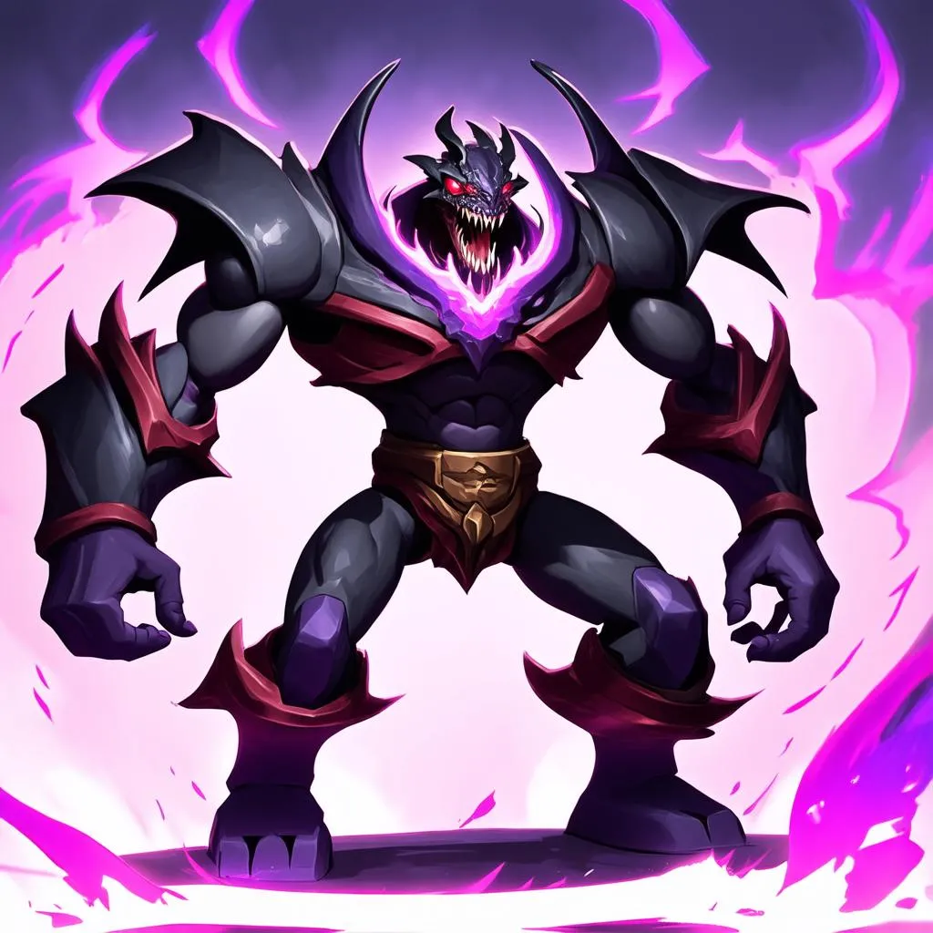 Cho'gath đứng giữa giao tranh