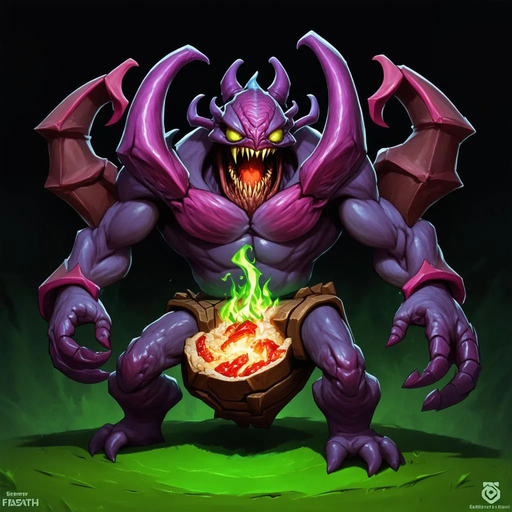 Cho Gath Support: Khi ‘Hiểm Họa Từ Hư Không’ trở thành ‘Lá Chắn Thép’