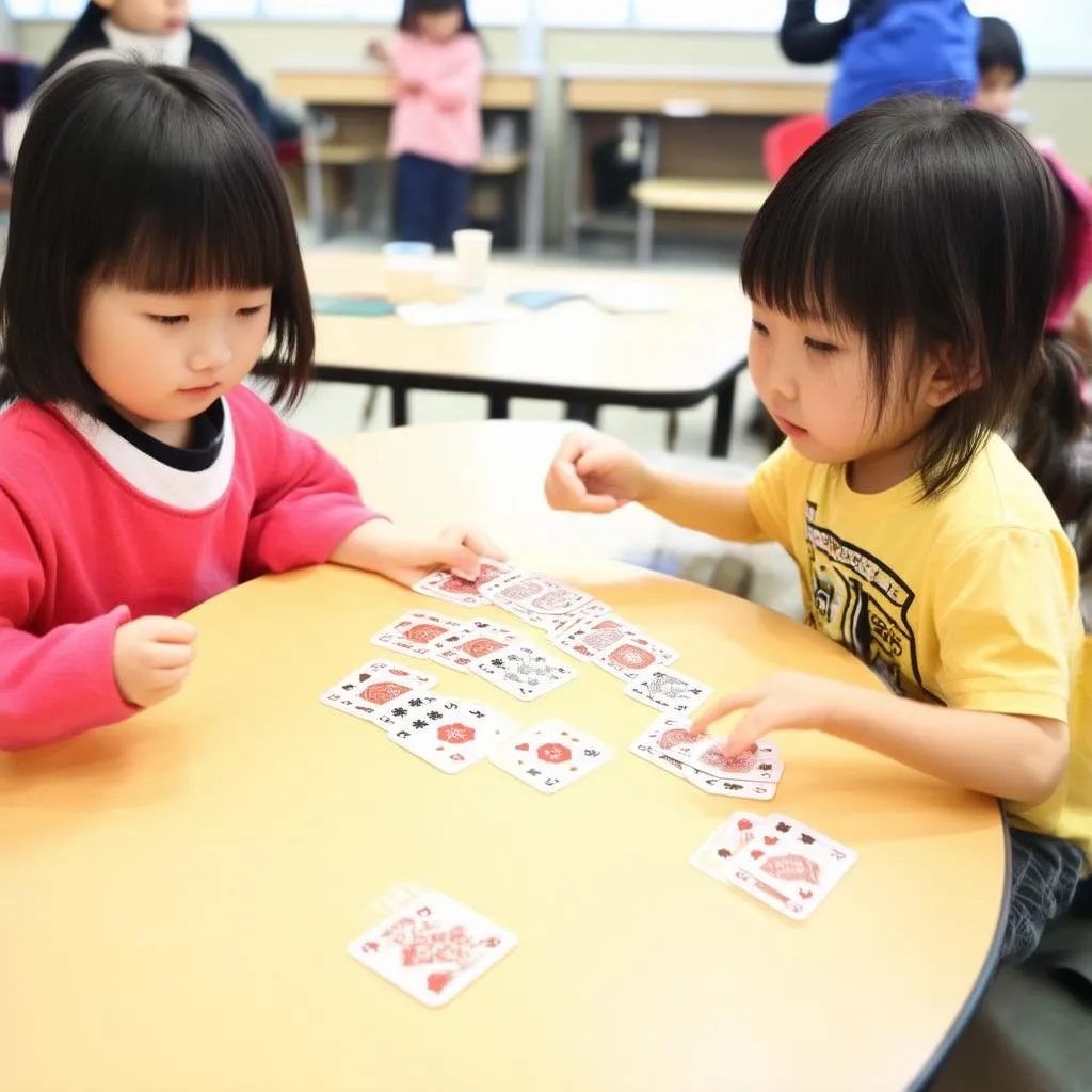 Trẻ em Nhật Bản chơi karuta