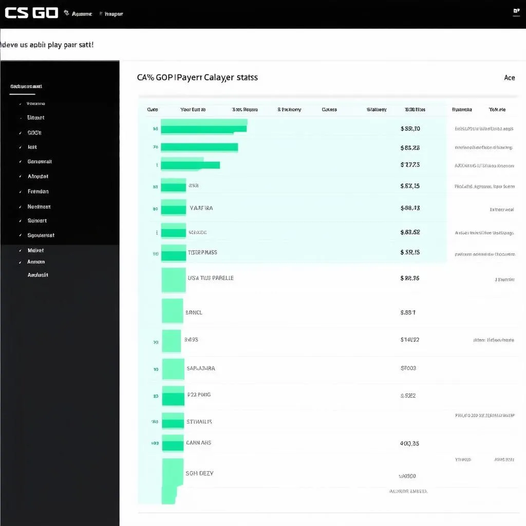 csgo player stats