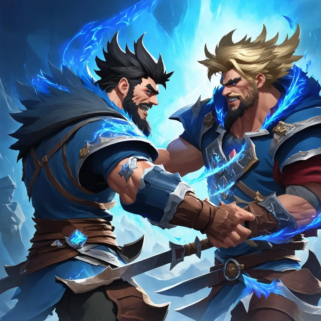 Darius vs Garen tranh tài trên Đấu Trường Công Lý