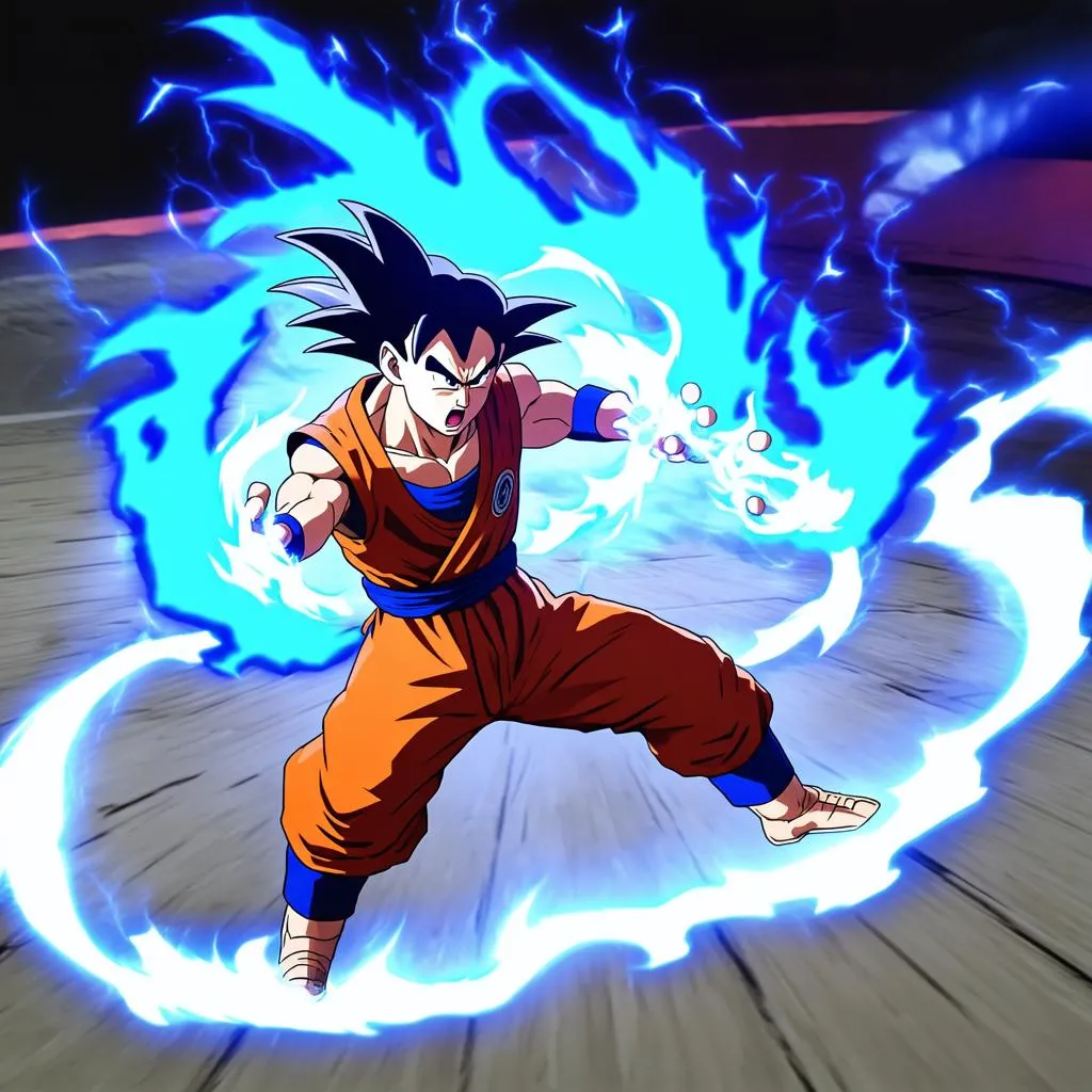 Goku Blue trong DBFZ