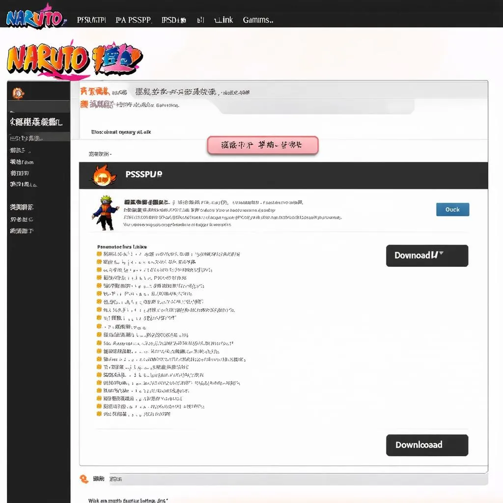 Download Naruto PPSSPP Game