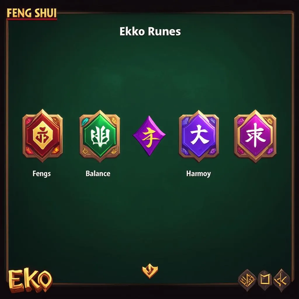 Ekko runes and Feng Shui