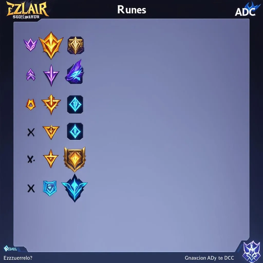 Runes cho Ezreal ADC