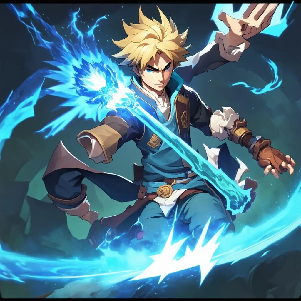 Ezreal using Arcane Shift