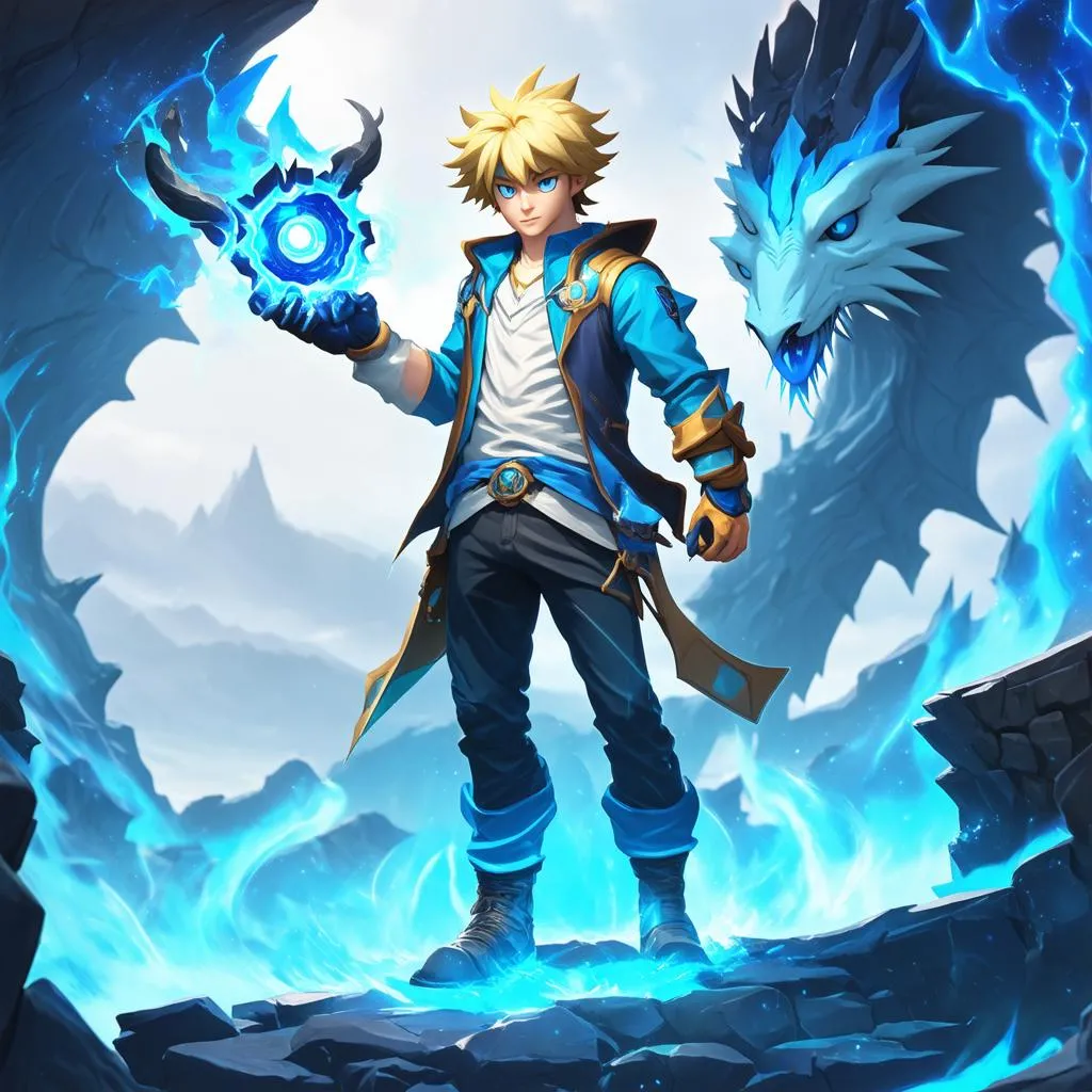 Ezreal với trang bị Thần Kiếm Muramana