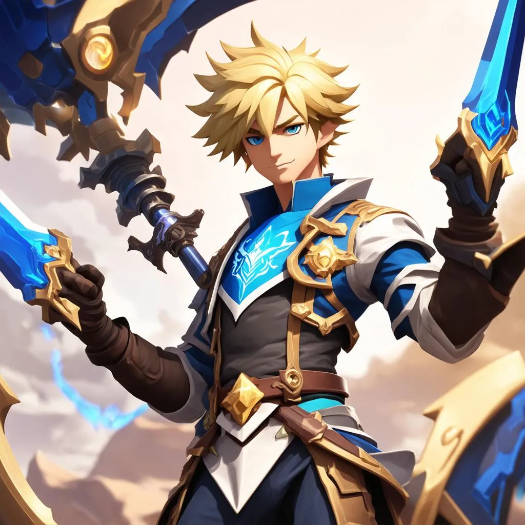 Ezreal với trang phục đẹp mắt