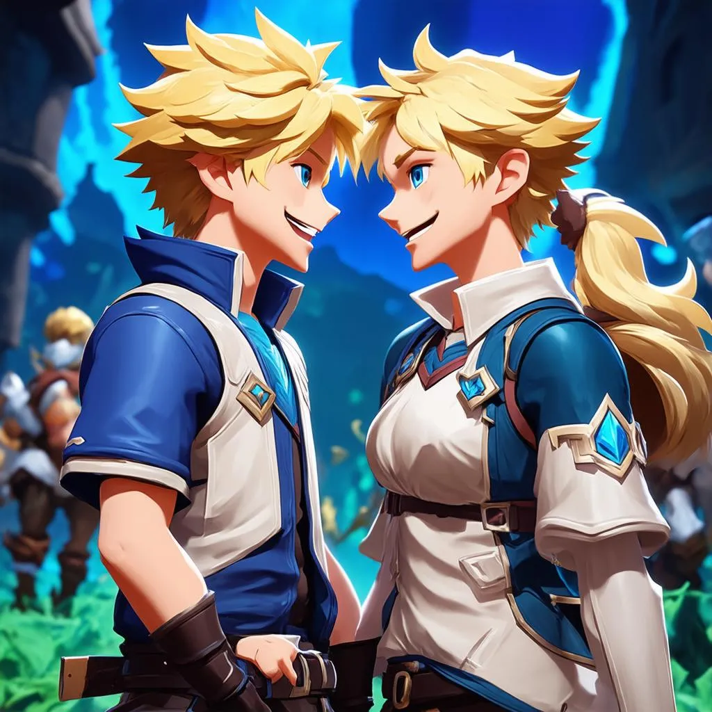 Ezreal and Lux Support